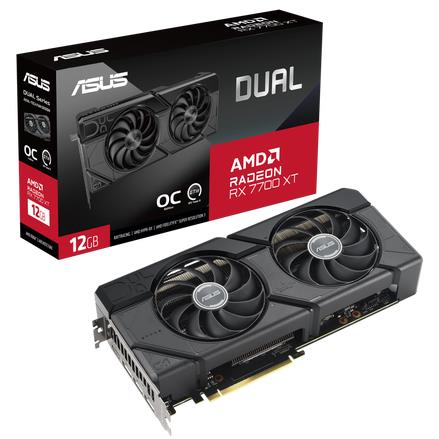 Placa de Video AMD Radeon Asus Dual RX 7700 XT 12GB GDDR6 OC