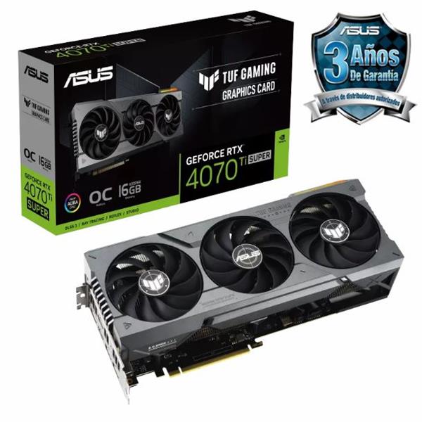 Placa de Video ASUS NVIDIA® GeForce RTX™ 4070 Ti SUPER TUF 16GB GDDR6X OC