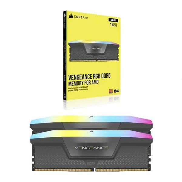 Memoria RAM Corsair Vengeance RGB Black 64GB (2x32GB) 5600 Mhz DDR5
