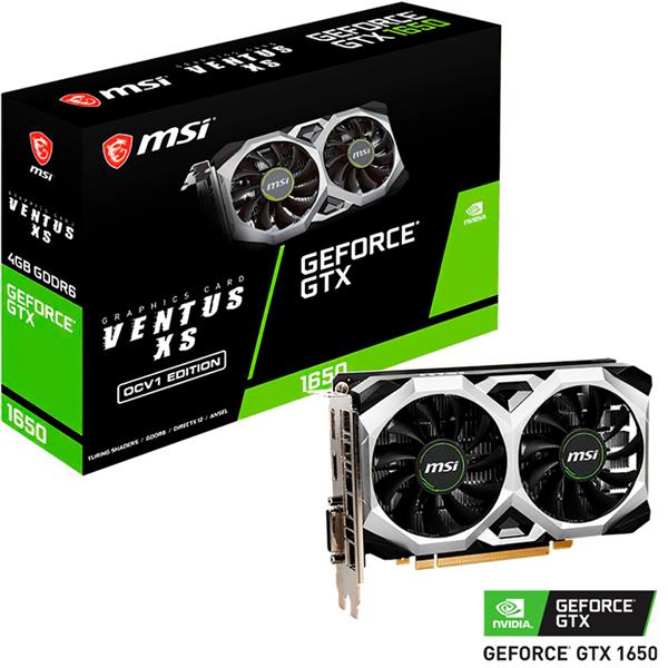 Placa de Video MSI GeForce GTX 1650 VENTUS XS OCV1