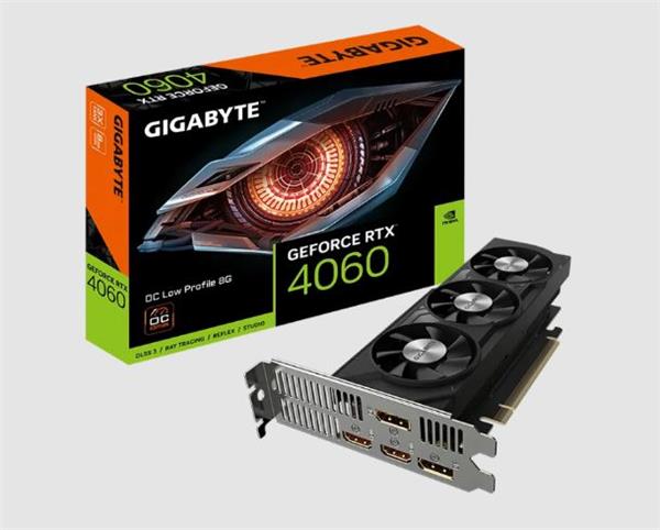 Placa De Video Gigabyte NVIDIA® GeForce RTX™ 4060 OC Low Profile 8G GDDR6