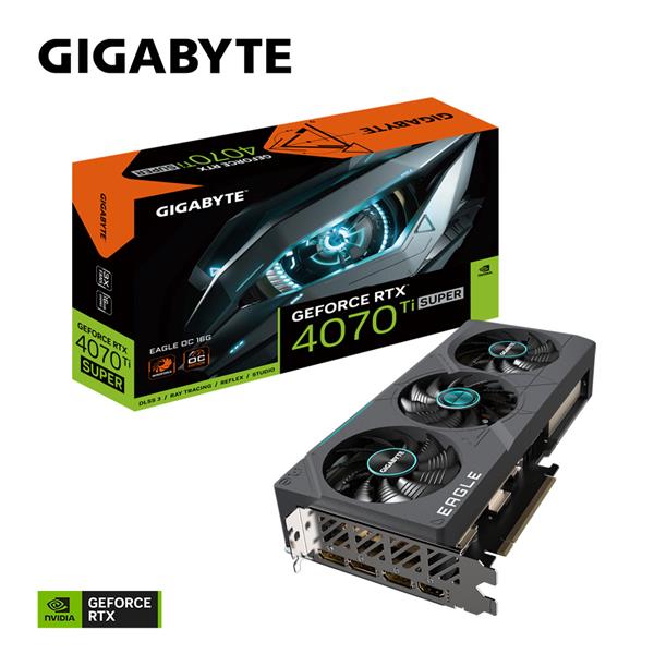 Placa de Video Gigabyte Nvidia Geforce RTX 4070 Ti Super Eagle OC 16GB GDDR6X