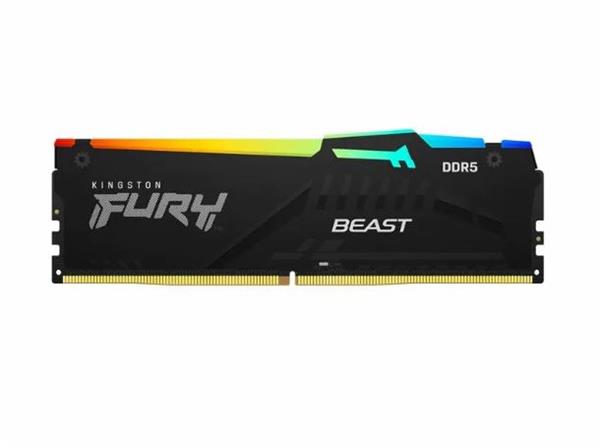 Memoria RAM Kingston Fury Beast black RGB 32GB 5600 Mhz DDR5 XMP-EXPO