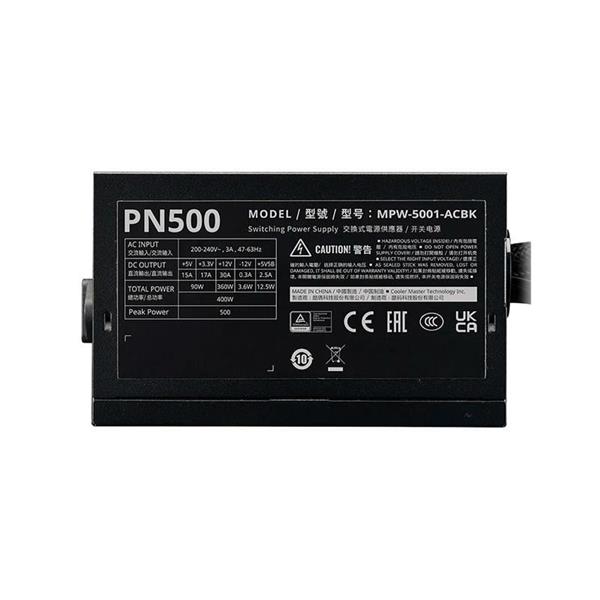 Fuente 500W CoolerMaster Elite NEX PN500 230V Peak (No Incluye Cable Power)