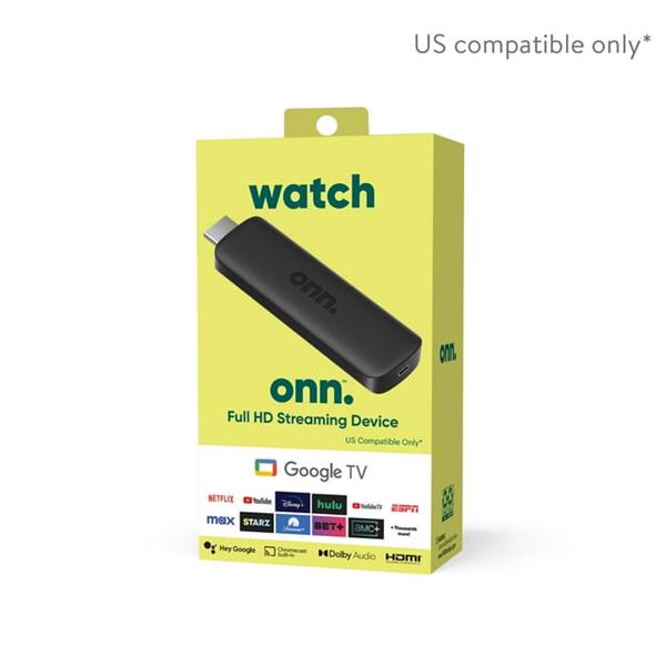 Google TV Onn FHD Streaming Box Google TV Chromecast (Incluye fuente)