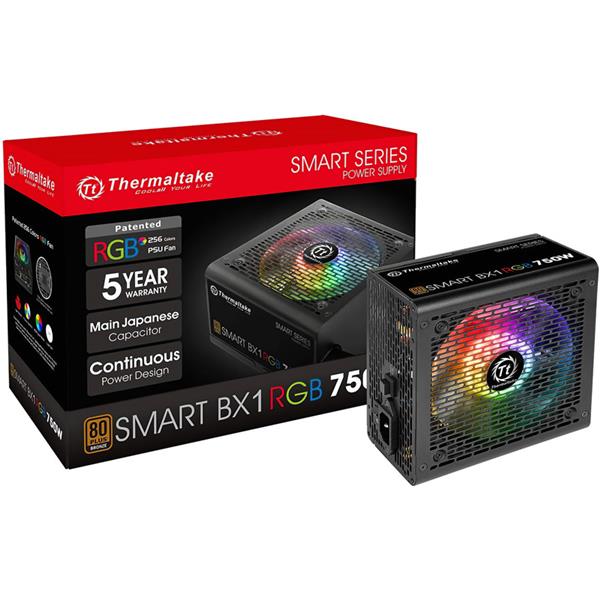 Fuente 750W Thermaltake Smart BX1 RGB 80 PLUS Bron