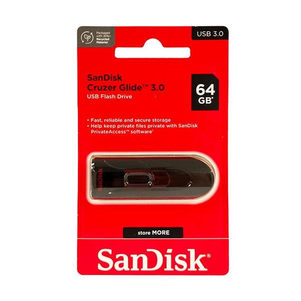 Pendrive 64GB SanDisk Glide USB 3.0