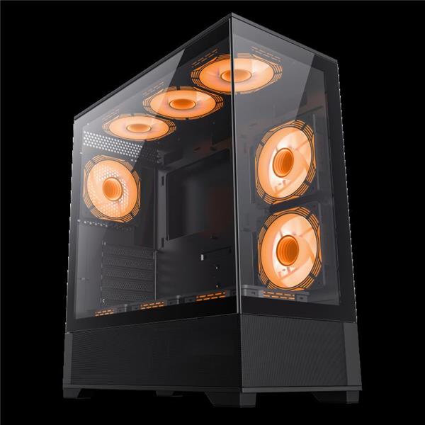 Gabinete Gamemax Vista AB Black X6 Fan - ARGB