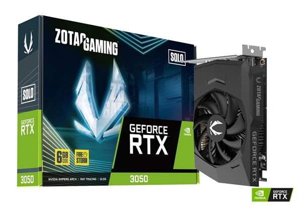 Placa de Video ZOTAC Nvidia Geforce RTX 3050 SOLO 